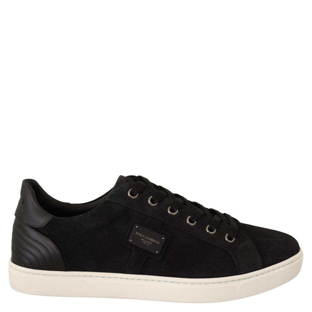Dolce & Gabbana | Shoes | Dolce Gabbana Black Suede Leather Mens